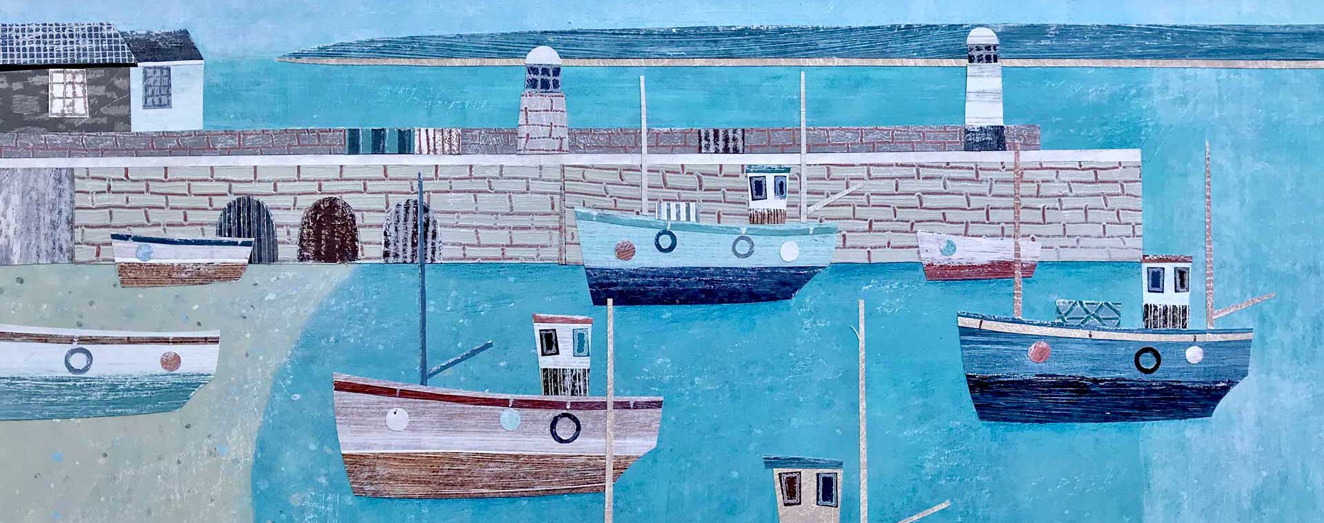 Pure light, St Ives Harbour banner