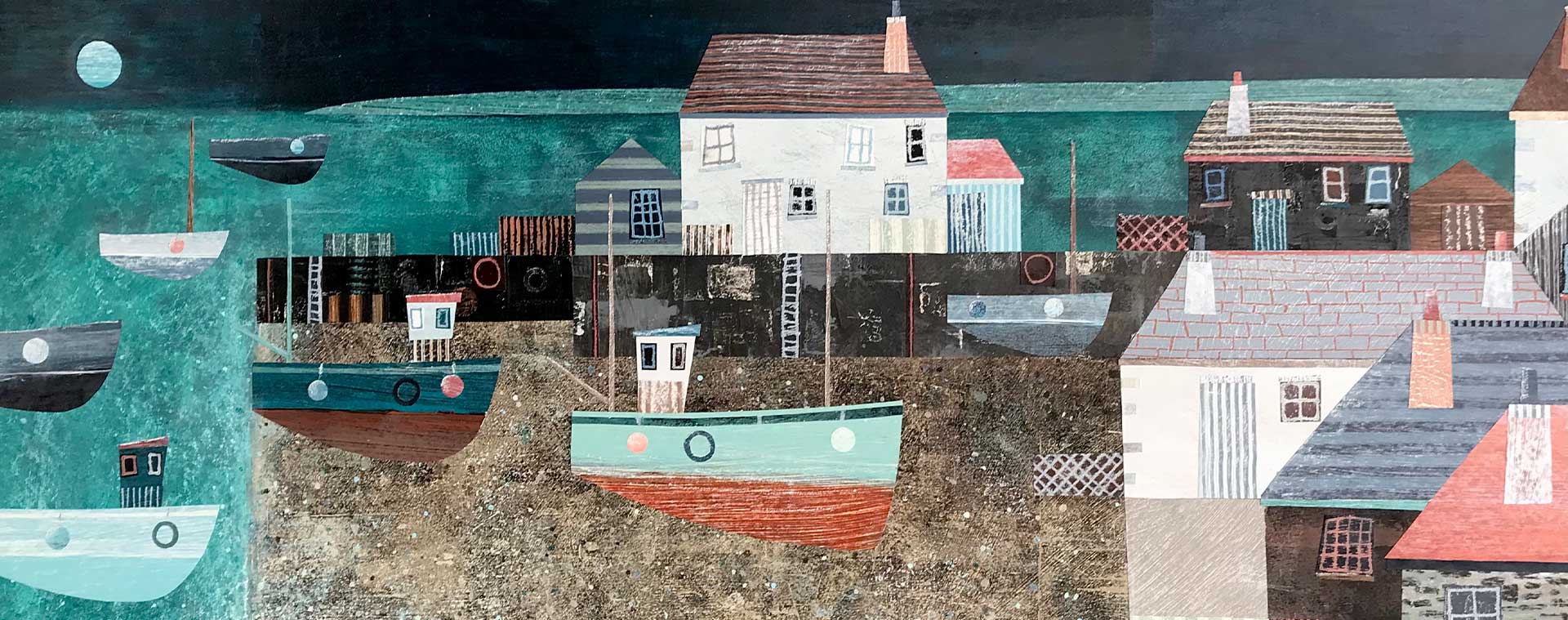 Moonlight-Sheltered-Harbour-Simon-Hart-Artist